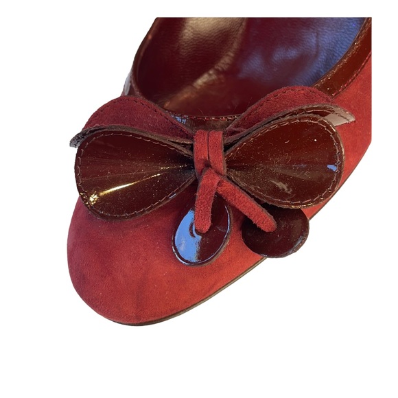 Reduced MOSCHINO Cheap and Chic vintage burgundy suede heels, size 8 - Picture 10 of 16